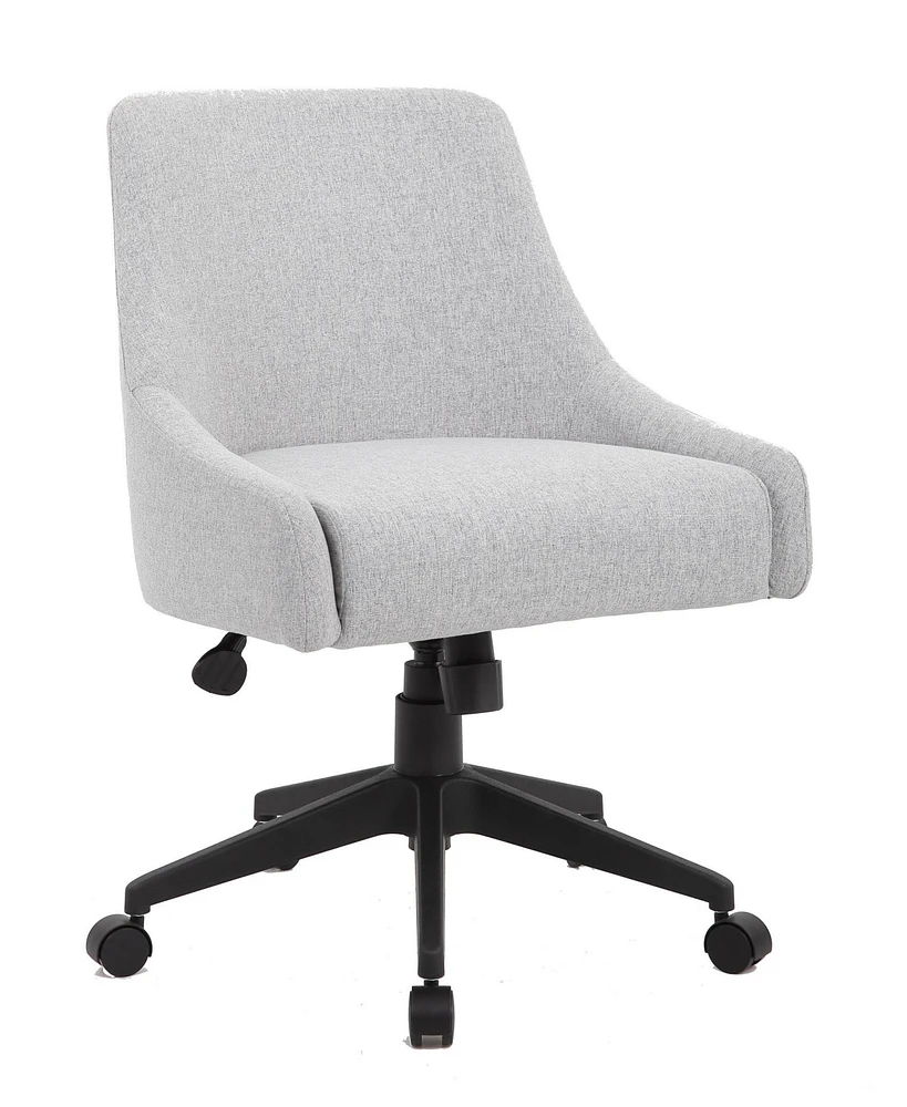 Boss Office Products 32.5-35.5" Polyester Boyle Curved Back Task Chair