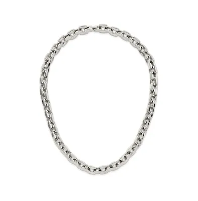 Chisel Stainless Steel 20 inch Square Link Necklace