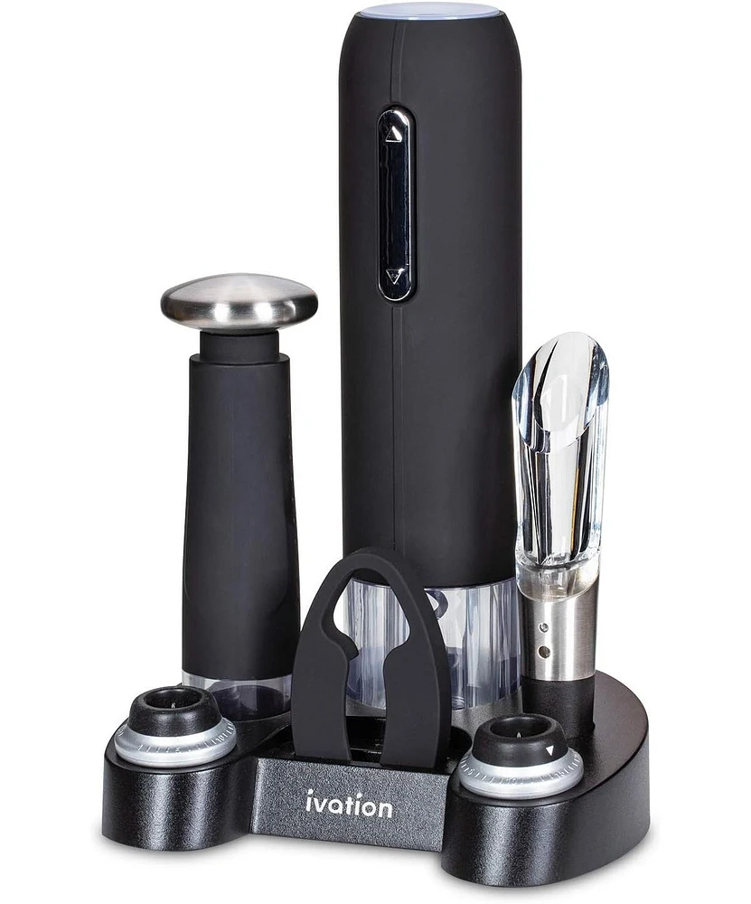 Ivation -Piece Wine Set, Electric Wine Opener