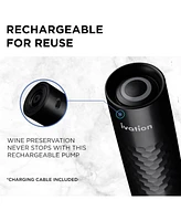 Ivation Rechargeable Wine Pump w/Wine Bottle Stopper & Bottle Sealer