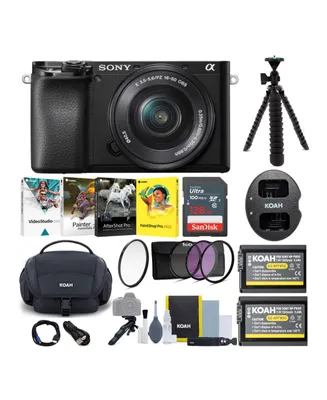 Sony Alpha a6100 Aps-c Mirror less Camera with 16-50mm Lens and Accessory Bundle