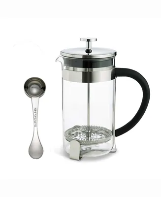 Fino 2-Piece Coffee Maker and Coffee Scoop, Brews Up to 8 Servings, 34-ounce French Press and 1-Tablespoon Scoop Set