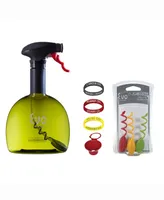 Evo Holds 18-ounces Original Oil Sprayer and Accessories, Non-Aerosol for Cooking Oils and Vinegar, 15-Piece Set