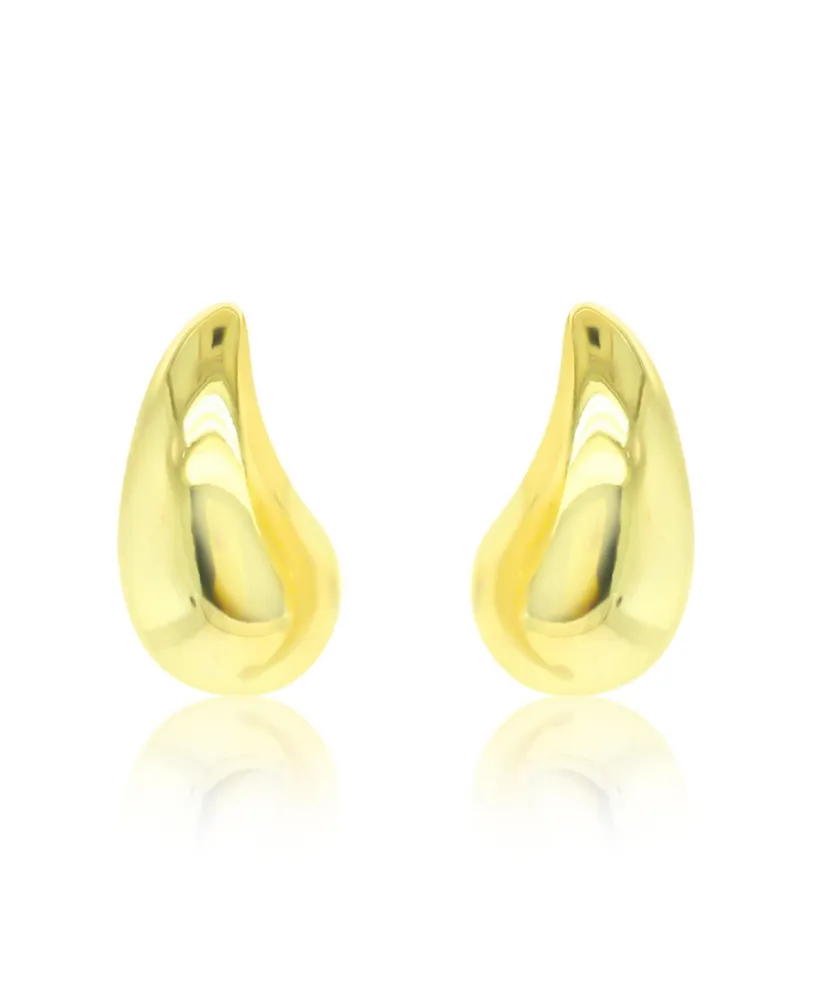 Etoielle Yellow Gold Tone Chunky Teardrop Studs Earrings