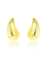 Etoielle Yellow Gold Tone Chunky Teardrop Studs Earrings