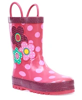 Toddler, Little Girl's and Big Flower Cutie Rain Boot