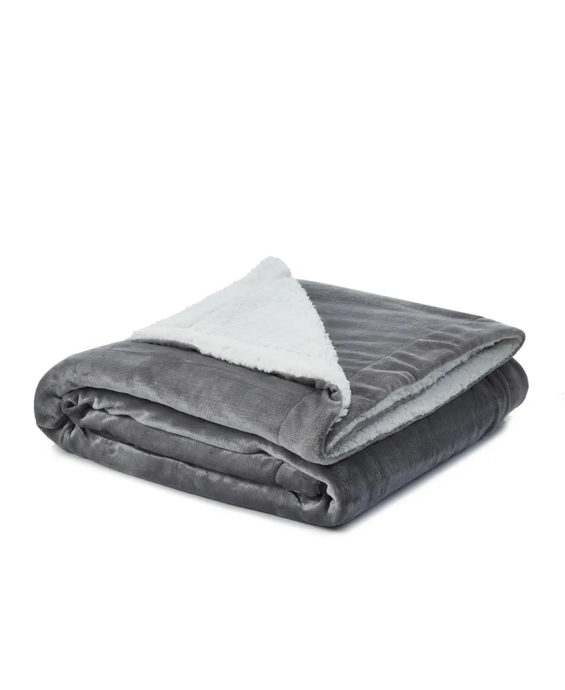 Cozy Tyme Orville Sherpa Throw Blanket Queen