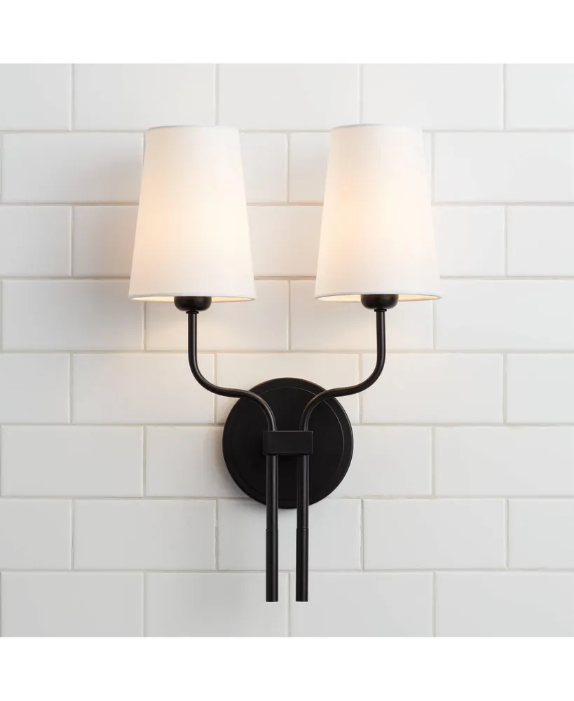 Melody Modern Wall Sconce Lighting Sconce Black Hardwired 19 1/2" High 2