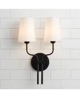 Melody Modern Wall Sconce Lighting Sconce Black Hardwired 19 1/2" High 2