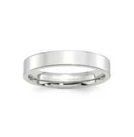 Platinum Polished Flat Wedding Band Ring