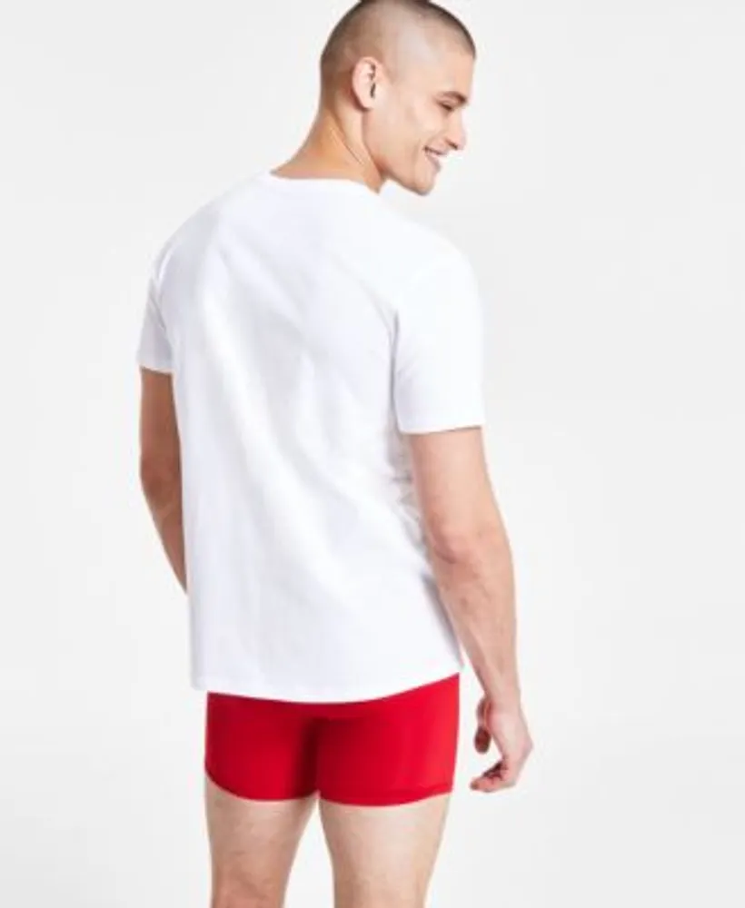 Calvin Klein Mens Cotton Classics 3 Pk. Crewneck T Shirts Intense Power 3 Pk. Boxer Briefs