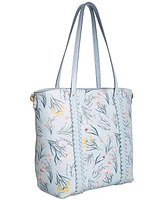 Style & Co Whip-Stitch Printed Medium Tote Bag, Created for Macy's