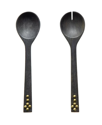 Godinger Signature Collection Acacia Wood Salad Servers, 2 Piece Set