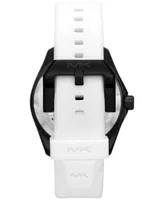 Michael Kors Men's Maritime Three-Hand White Silicone Watch 42mm