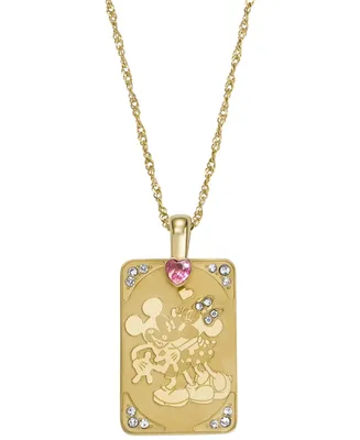 Fossil Women's Disney x Fossil Special Edition Gold-Tone Stainless Steel Pendant Necklace - Gold