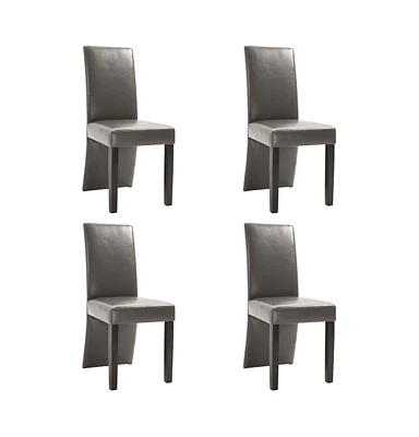 vidaXL Dining Chairs 4 pcs Faux Leather