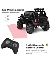 Sugift 12V Kids Ride On Car with Remote Control and Double Magnetic Door