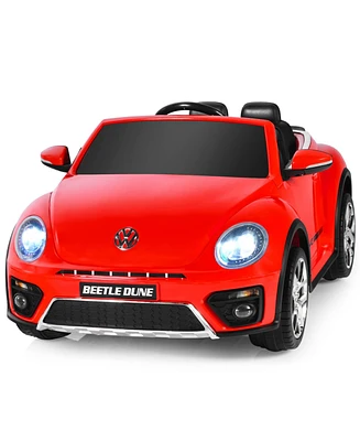 Sugift Volkswagen Beetle Kids Electric Ride On Car with Remote Control