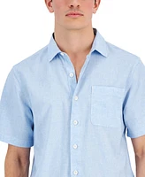 Tommy Bahama Men's Sand Desert Linen Blend Short-Sleeve Button-Down Shirt