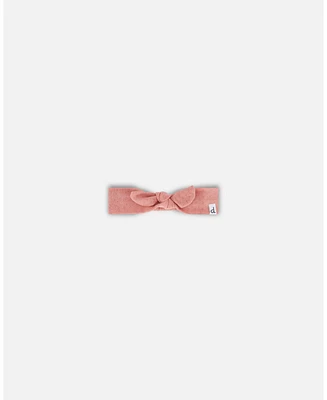 Baby Girl Organic Cotton Point Elle Knit Headband Old Rose - Infant