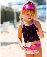 Girl Swimwear Headband Fuchsia Tie Dye - Toddler Child