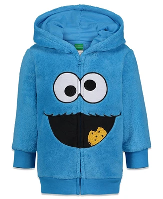 Sesame Street Toddler Boys Fleece Zip Up Hoodie to (12 Months - 7-8)