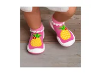 Komuello's Baby Girl First Walk Sock Shoes Pineapple