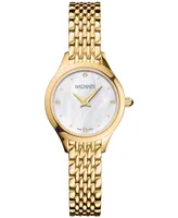 Balmain Women's Swiss Balmain de Balmain Diamond Accent Gold Pvd Stainless Steel Bracelet Watch 25mm