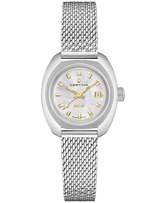 Certina Women's Swiss Automatic Ds-2 Lady Stainless Steel Mesh Bracelet Watch 28mm