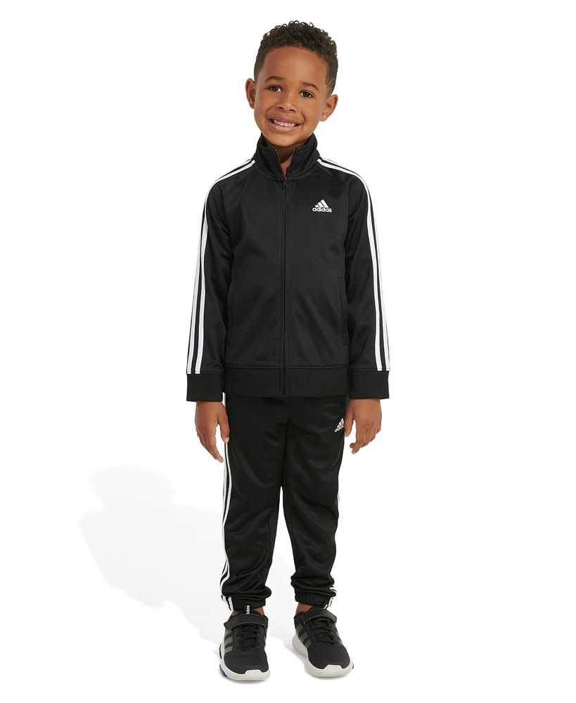 adidas Toddler Boys Tricot Jacket and Jogger Pants, 2-Piece Set