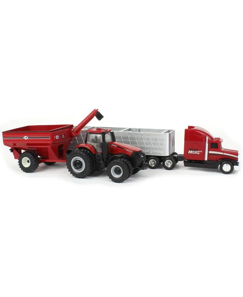 Ertl 1/64 Case Ih Combine, Tractor and Truck Harvesting Set