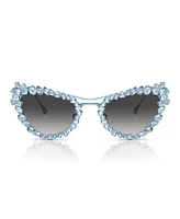Swarovski Women's Gradient Sunglasses with Crystals clip-on, SK7011