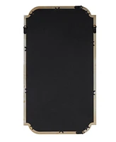 Madison Park Adelaide Gold-Tone Scalloped Wood Wall Mirror