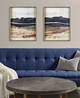 Ink+Ivy Dreaming Abstract Landscape Diptych 2-Pc Framed Glass Wall Art Set