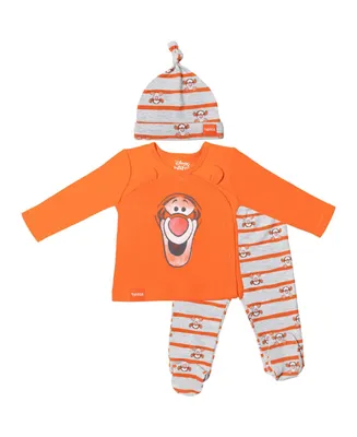 Disney Winnie the Pooh Tigger Baby Jacket Pants and Hat 3 Piece Outfit Set Infant Girls