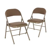 2 Pack Home & Office Portable Vinyl Folding Metal Event Chair