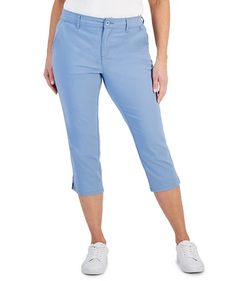 Style & Co Women's Mid-Rise Comfort Waist Capri Pants, 2-24W, Created for Macy's