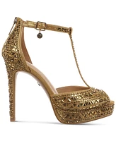 Thalia Sodi Women's Chacey Embellished T-Strap Platform Pumps