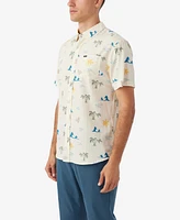 O'Neill Men's Oasis Standard-Fit Botanical-Print Button-Down Shirt