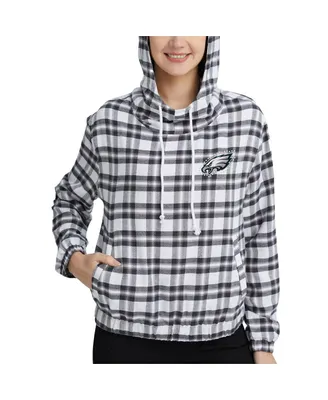 Women's Concepts Sport Charcoal, Gray Philadelphia Eagles Sienna Flannel Long Sleeve Hoodie Top