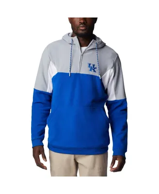 Men's Columbia Royal Kentucky Wildcats Lodge Quarter-Zip Hoodie