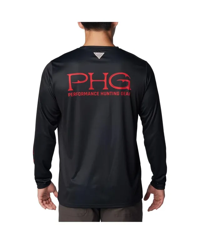 Youth Red Georgia Bulldogs PFG Terminal Tackle Long Sleeve Omni-Shade T- Shirt