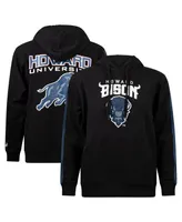 Men's Fisll Black Howard Bison Oversized Stripes Pullover Hoodie