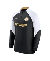 Big Boys Nike Black Chelsea 2023/24 Strike Drill Performance Raglan Quarter-Zip Top