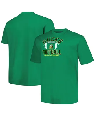 Men's Champion Green Distressed Oregon Ducks Big and Tall Football Helmet T-shirt