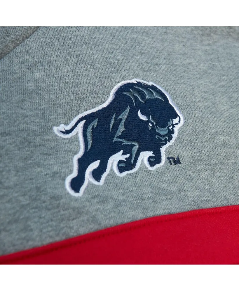 Men's Mitchell & Ness Navy Howard Bison Head Coach Pullover Hoodie