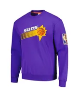 Men's Mitchell & Ness Purple Phoenix Suns Hardwood Classics There and Back Pullover Sweatshirt