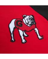Men's Mitchell & Ness Red Georgia Bulldogs Legendary Slub Raglan Long Sleeve T-shirt