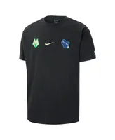 Men's Nike Black Milwaukee Bucks 2023/24 City Edition Courtside Max90 T-shirt