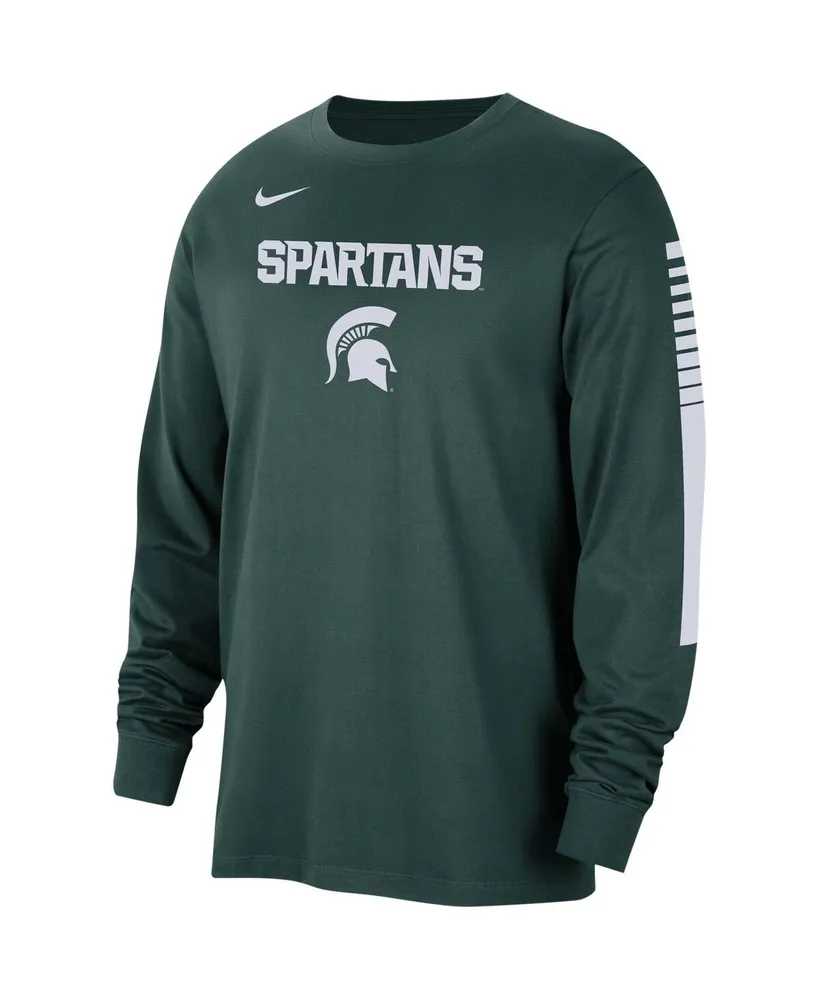 Men's Nike Green Michigan State Spartans Slam Dunk Long Sleeve T-shirt